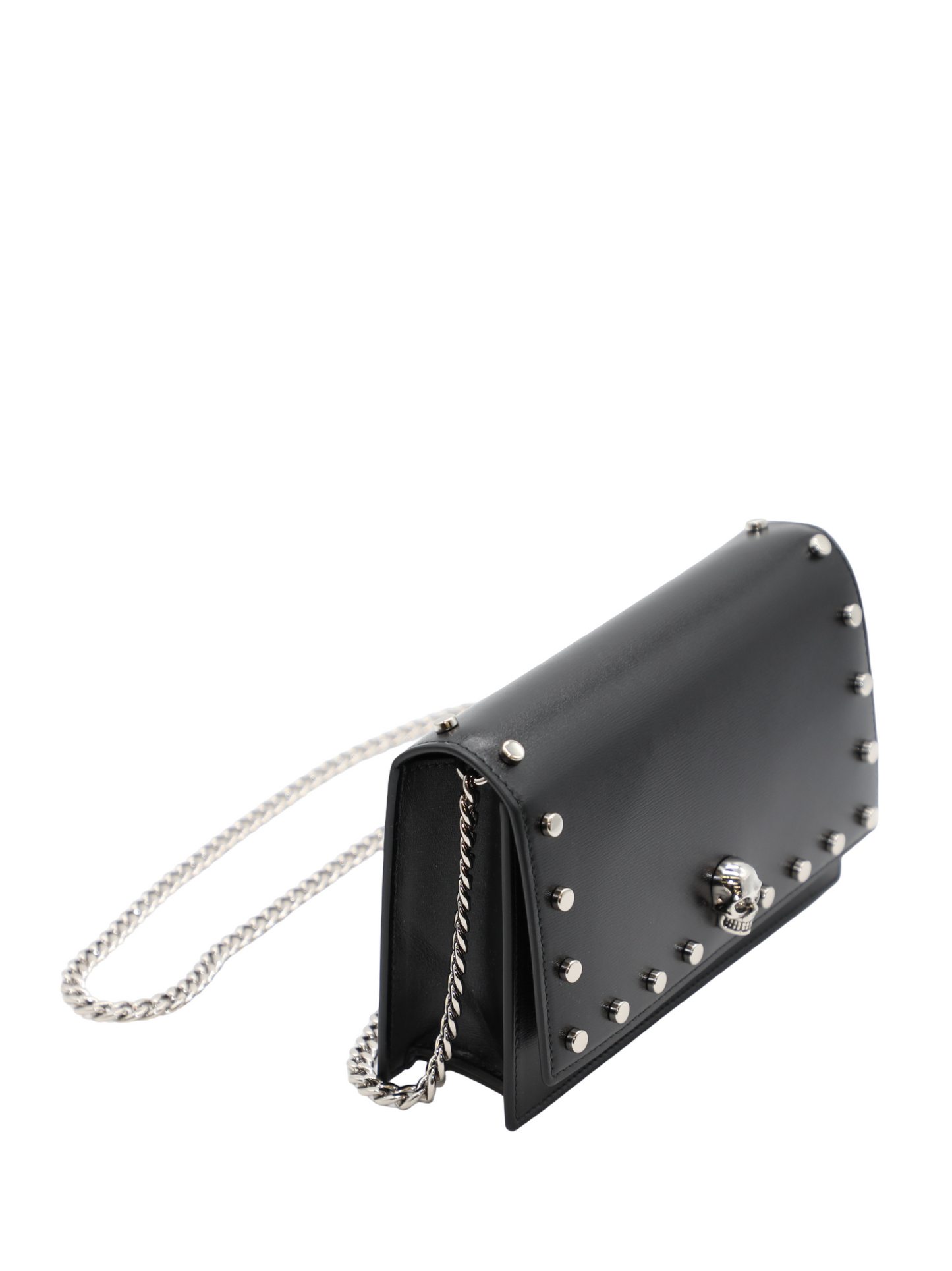 Alexander McQueen Small Skull Bag in Black/Silver