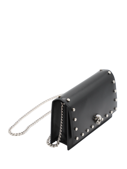 Alexander McQueen Small Skull Bag in Black/Silver