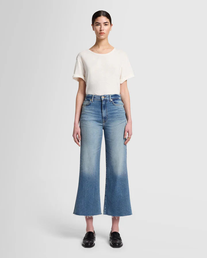 7 For All Mankind Ultra High Rise Cropped Jo Jeans in Panorama