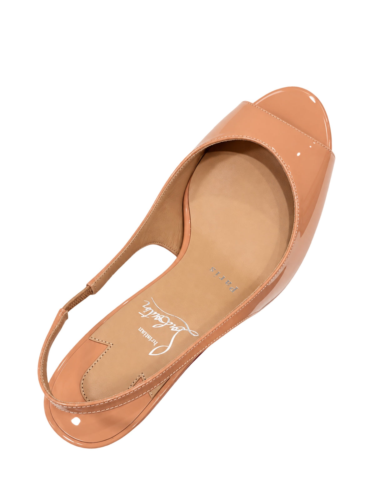 Christian Louboutin Sofia Z 60 Patent Slingback Heel in Blush | In-Store Only