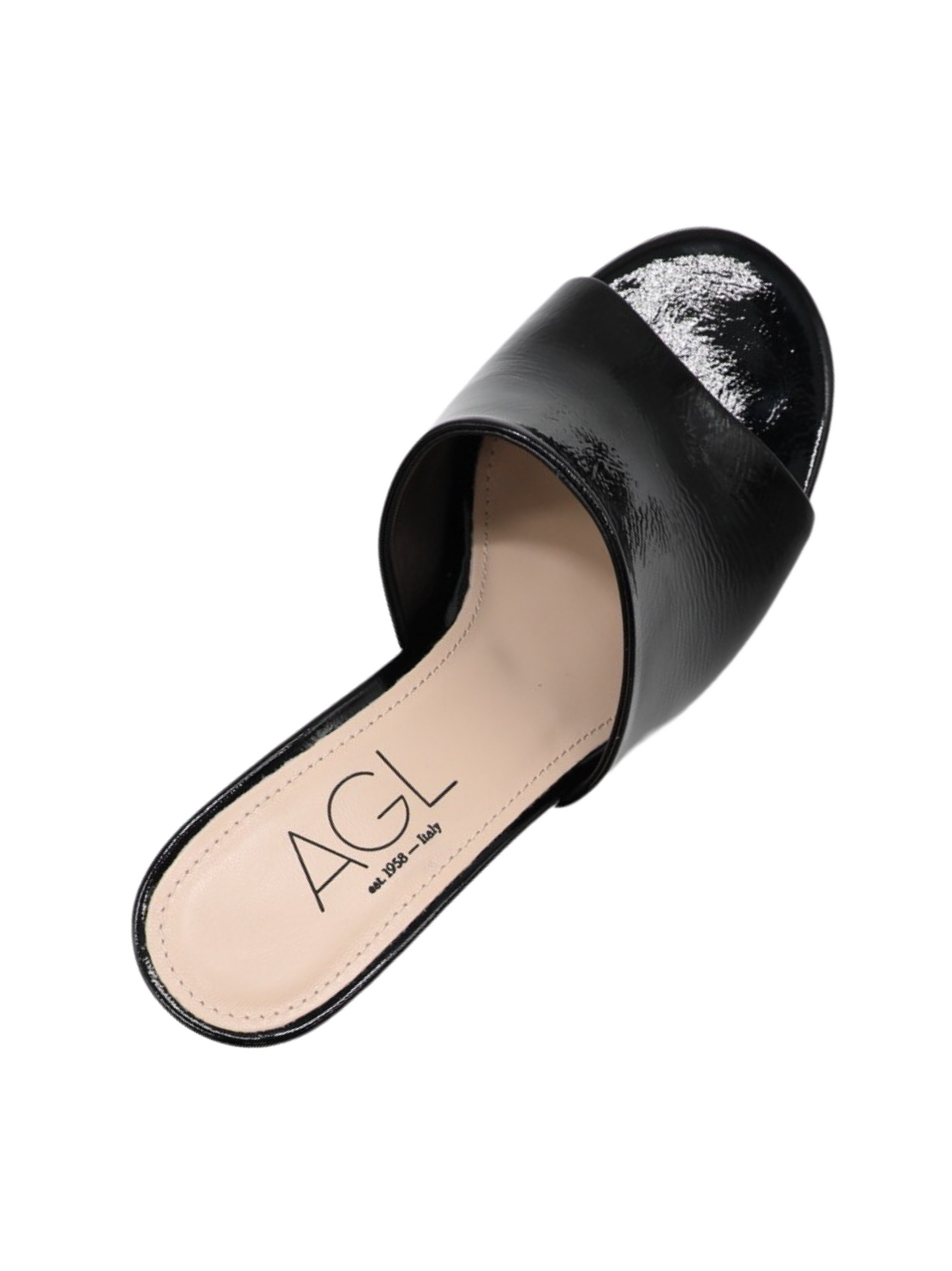 AGL Dorica M Slide Sandal Heel in Black