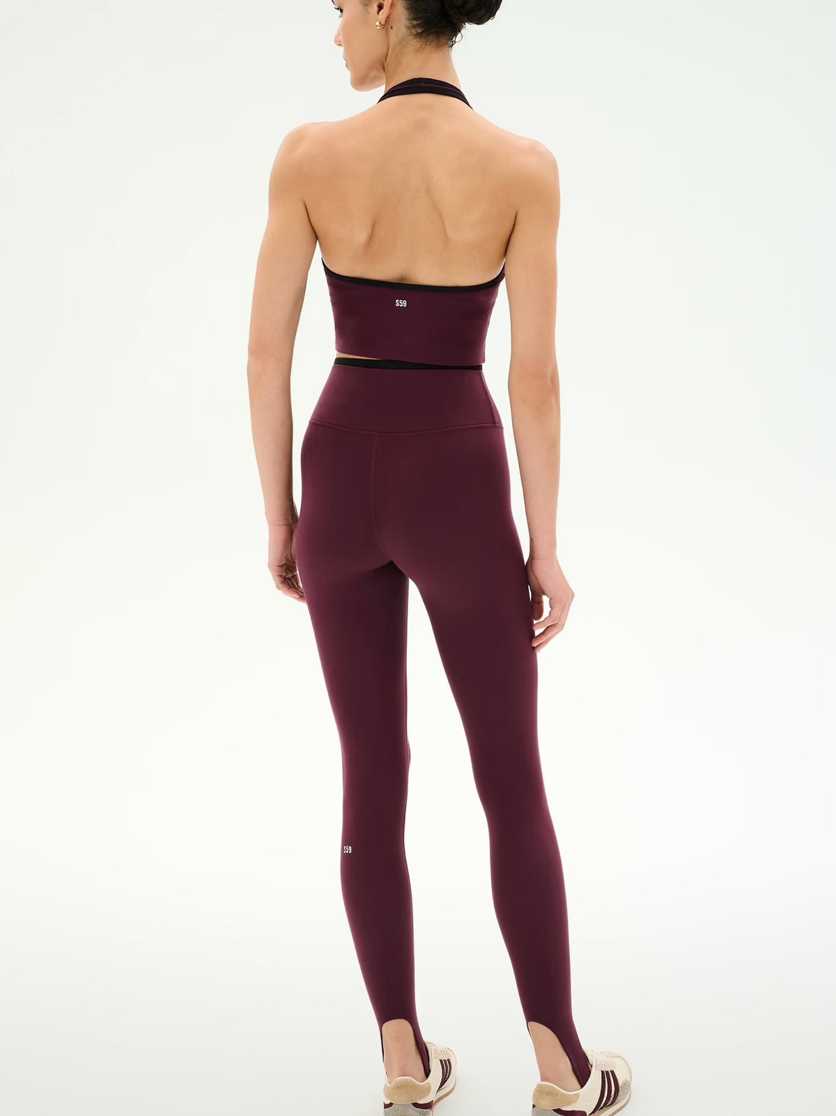 Splits59 River Dual Waist Airweight Stirrup in Dark Cherry/Black