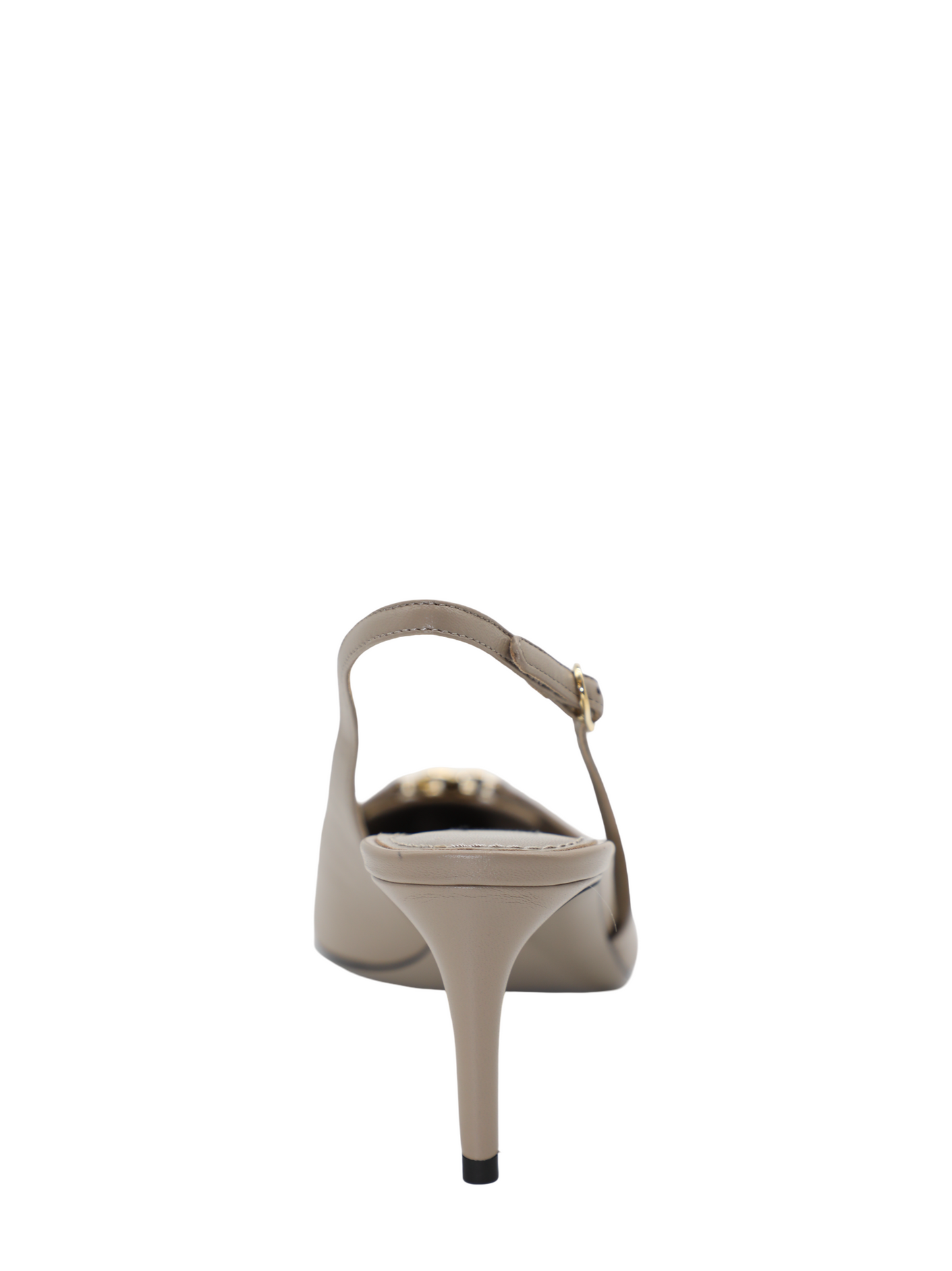 Dolce & Gabbana Silk Nappa Leather Slingbacks With DG Logo in Talpa