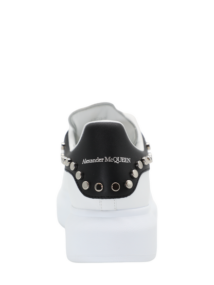 Alexander McQueen Sneakers in White/Black/Silver 9067