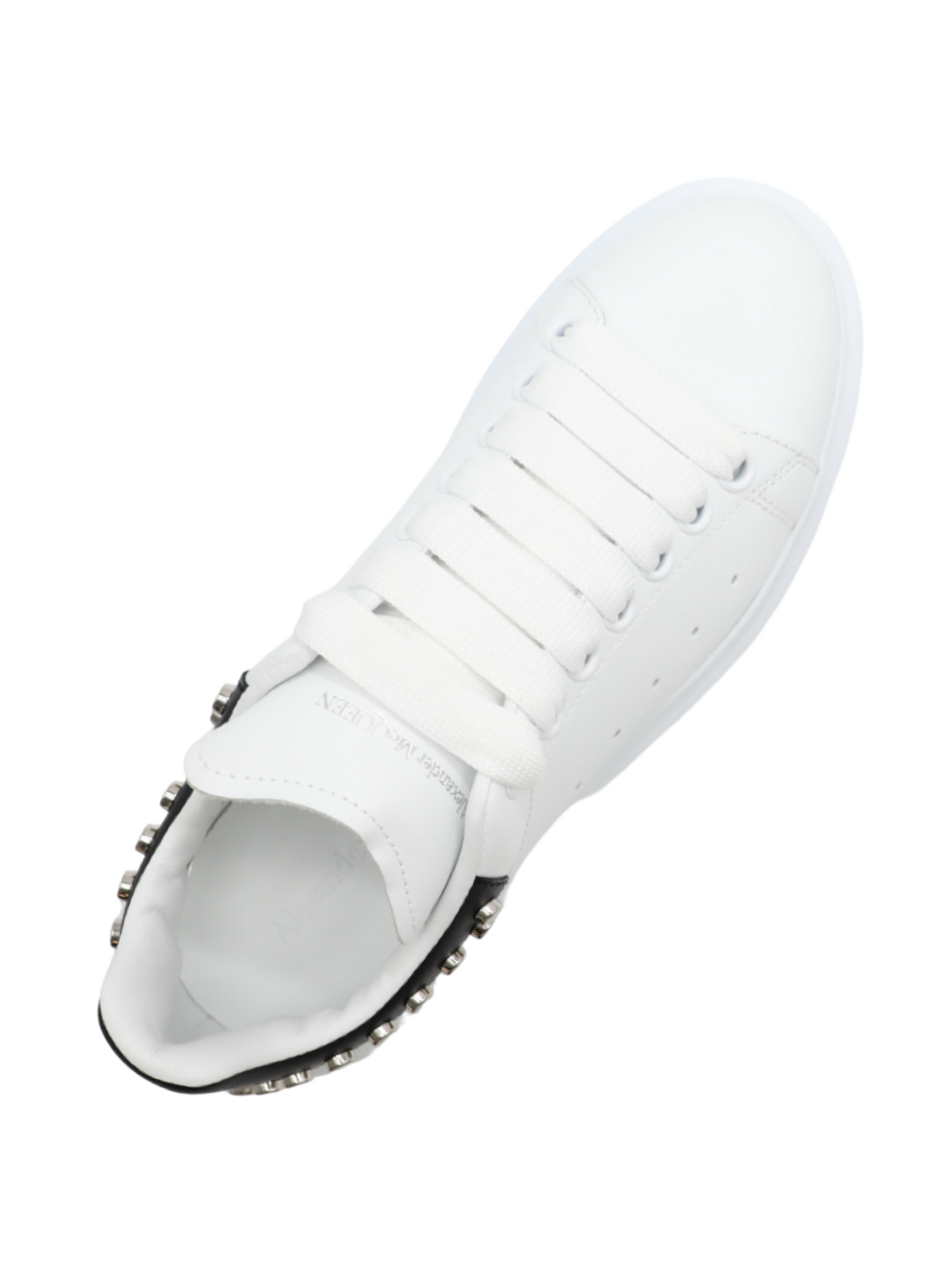 Alexander McQueen Sneakers in White/Black/Silver 9067