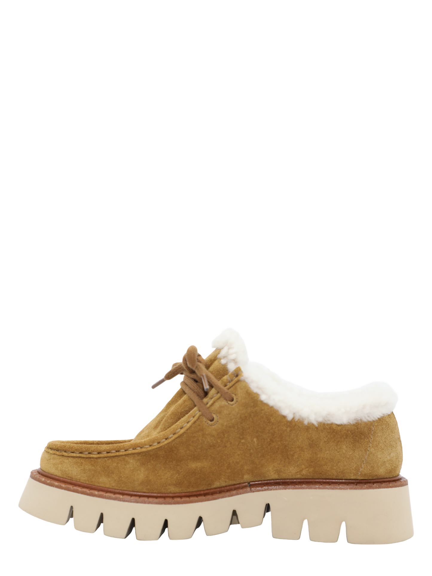 Pedro Garcia Soe Lace-Up Loafer in Alpaca Velour Shearling