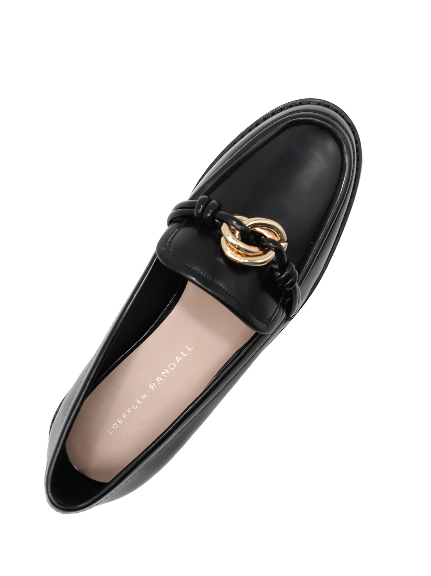 Loeffler Randall Roma Loafer With Hardware in Black