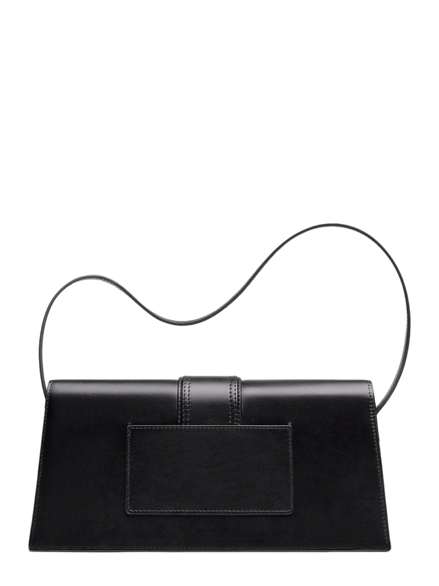 Jacquemus Le Bambino Long Leather Shoulder Bag in Black