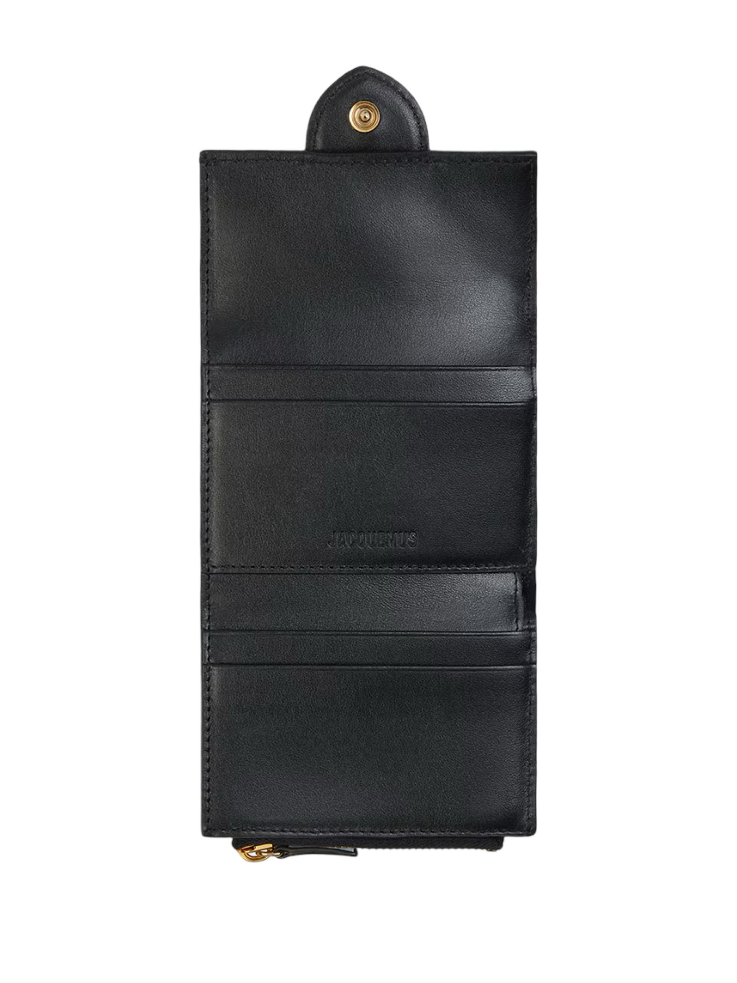 Jacquemus Le Compact Bambino Card Holder Wallet in Black