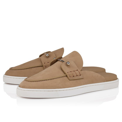 Christian Louboutin Chanme Donna Flat Boat Shoe in Lionne | In-Store Only