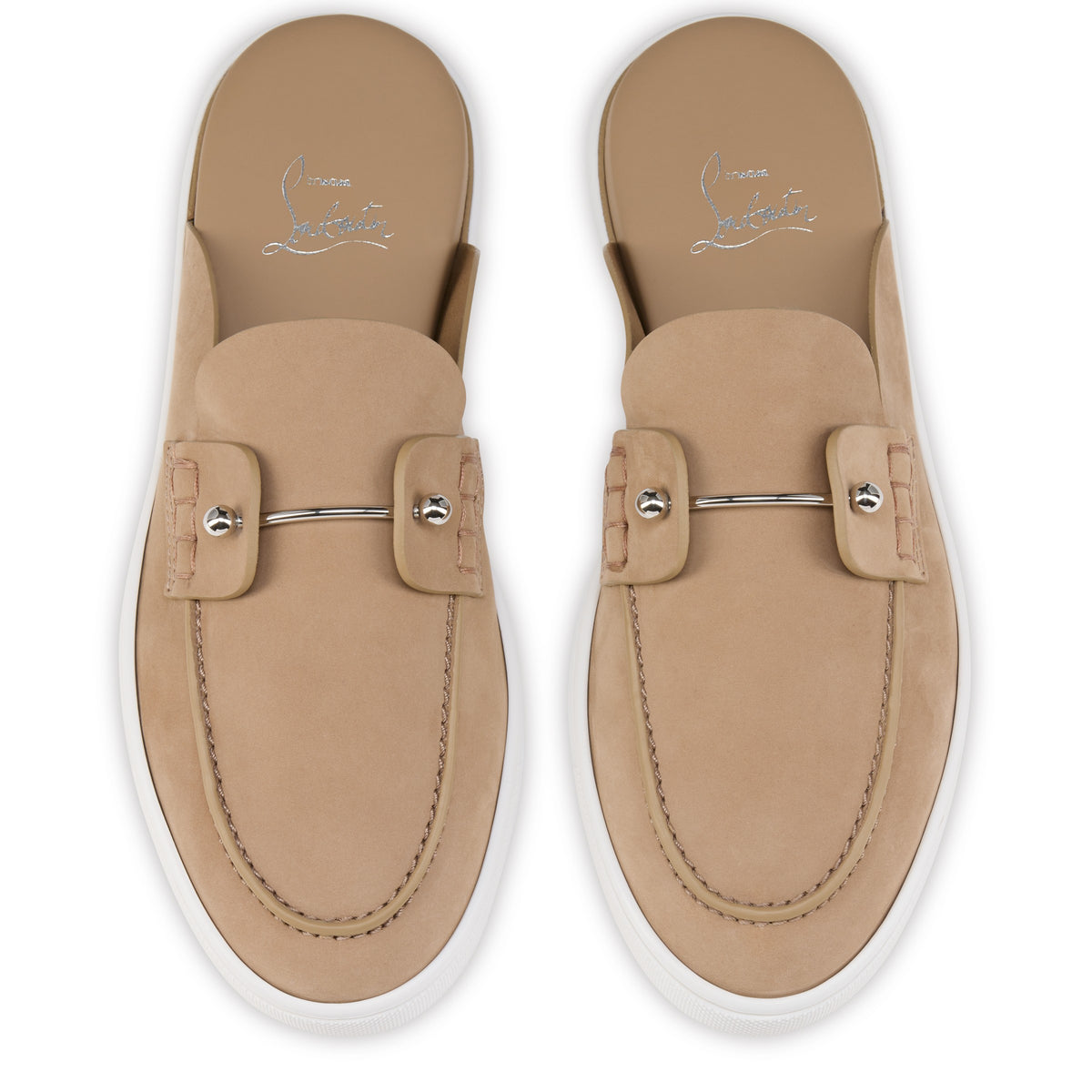 Christian Louboutin Chanme Donna Flat Boat Shoe in Lionne | In-Store Only