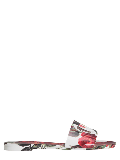 Dolce & Gabbana Beachwear Sandal Slides in Rosa Rosa