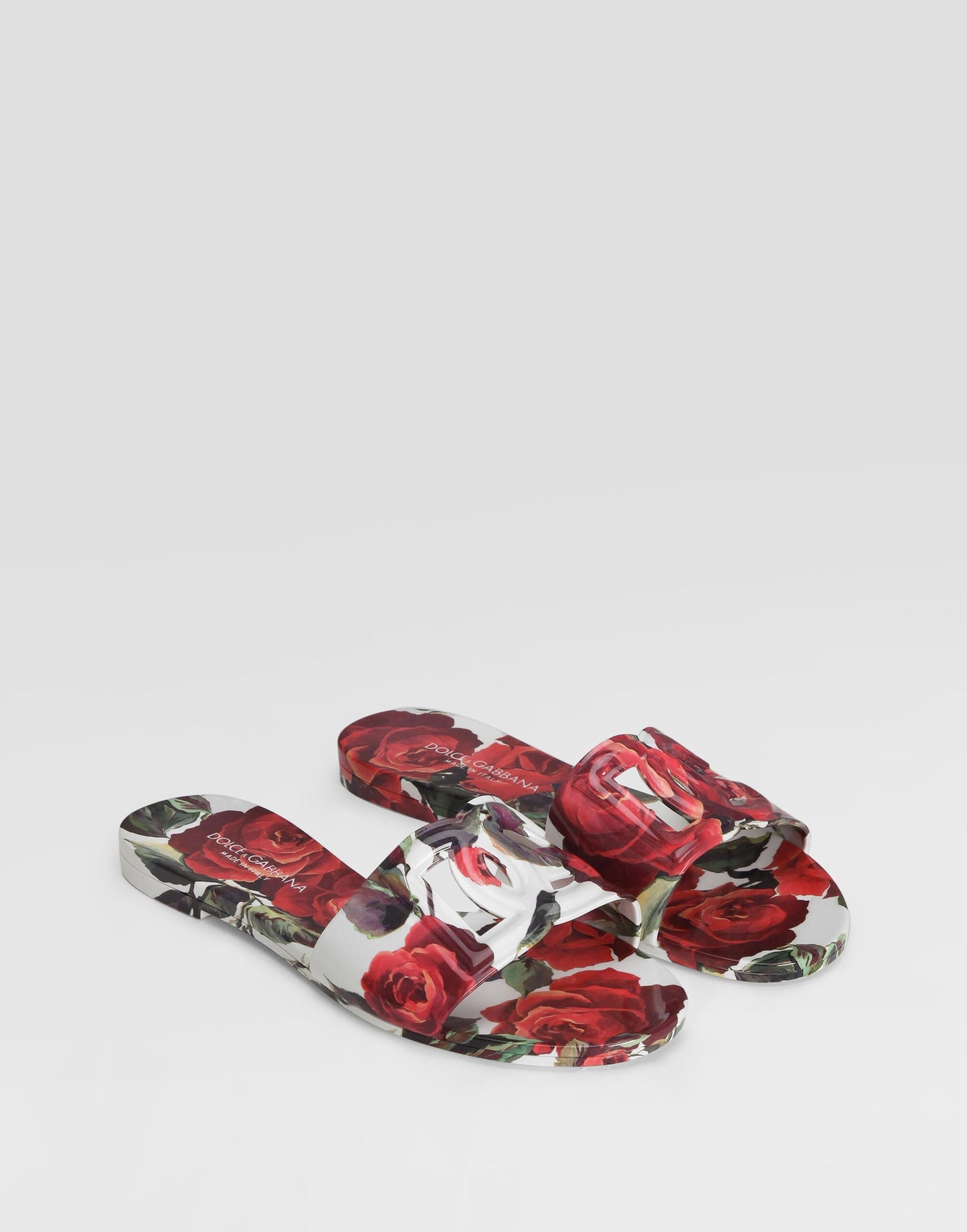 Dolce & Gabbana Beachwear Sandal Slides in Rosa Rosa