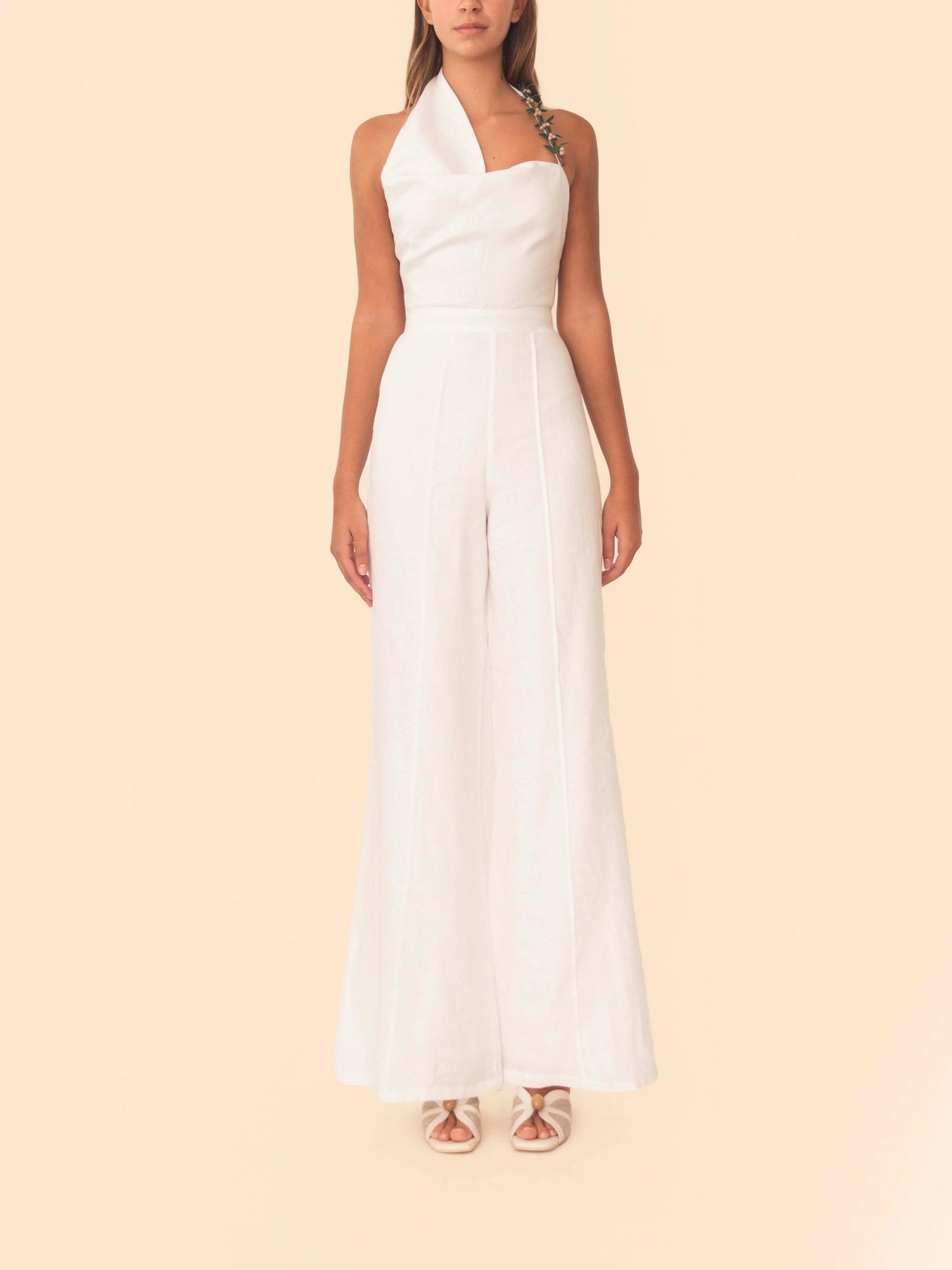 Azulu Zane Jumpsuit in Ivory