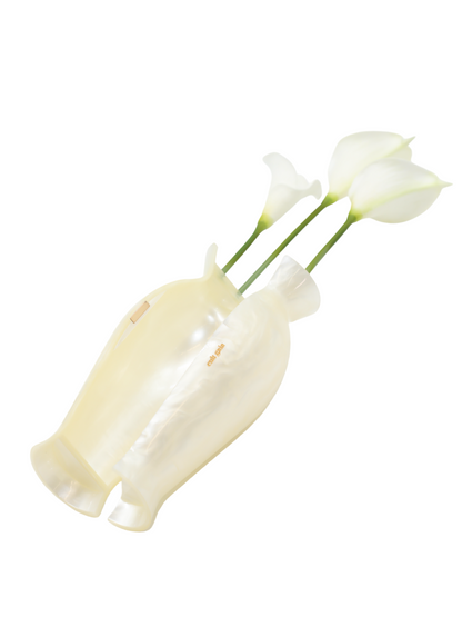 Cult Gaia Florence Clutch in Ivory