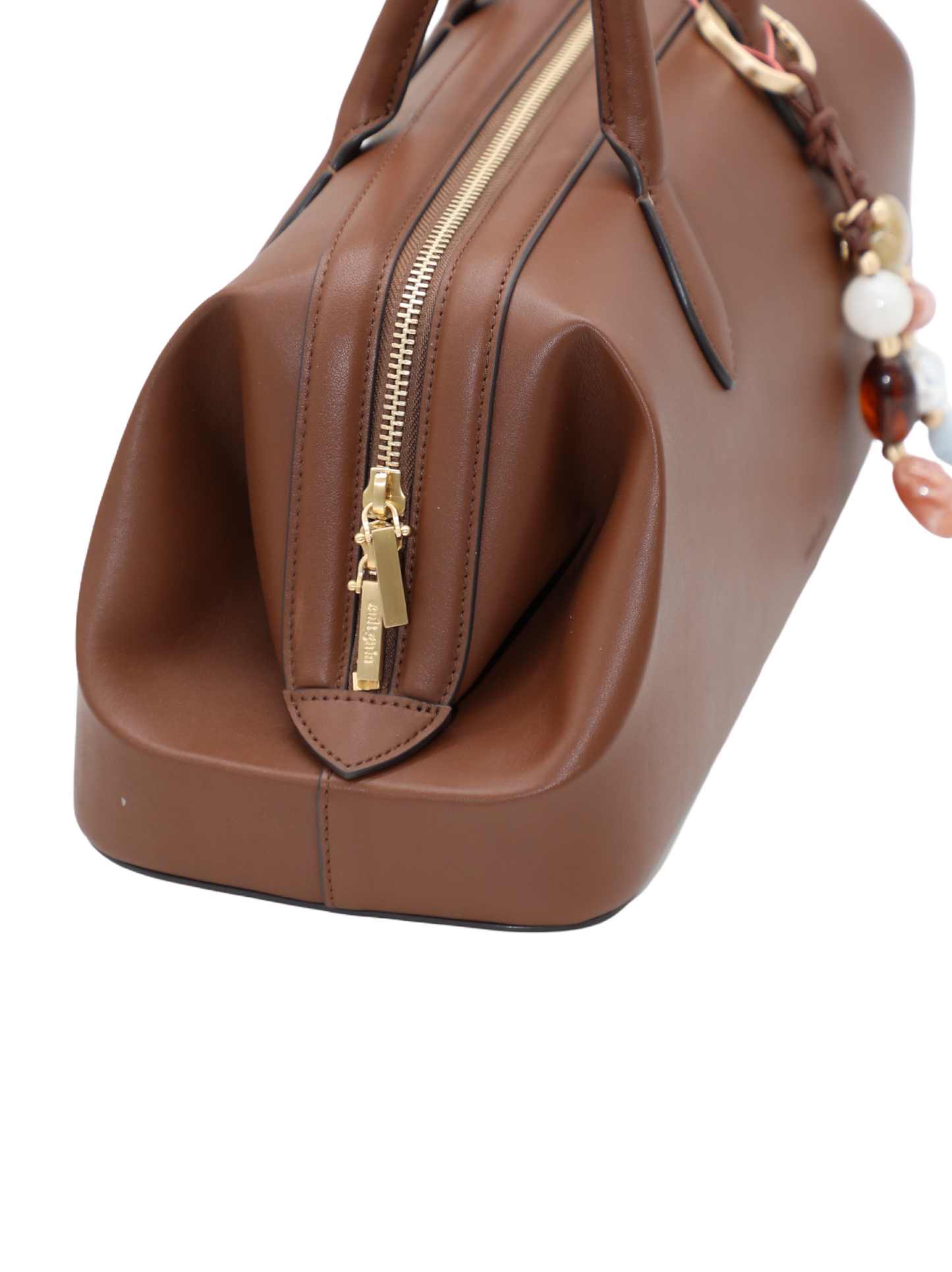 Cult Gaia Raia Satchel in Saddle