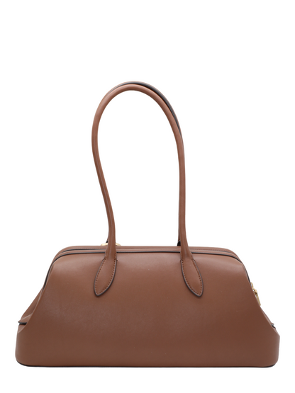 Cult Gaia Raia Satchel in Saddle