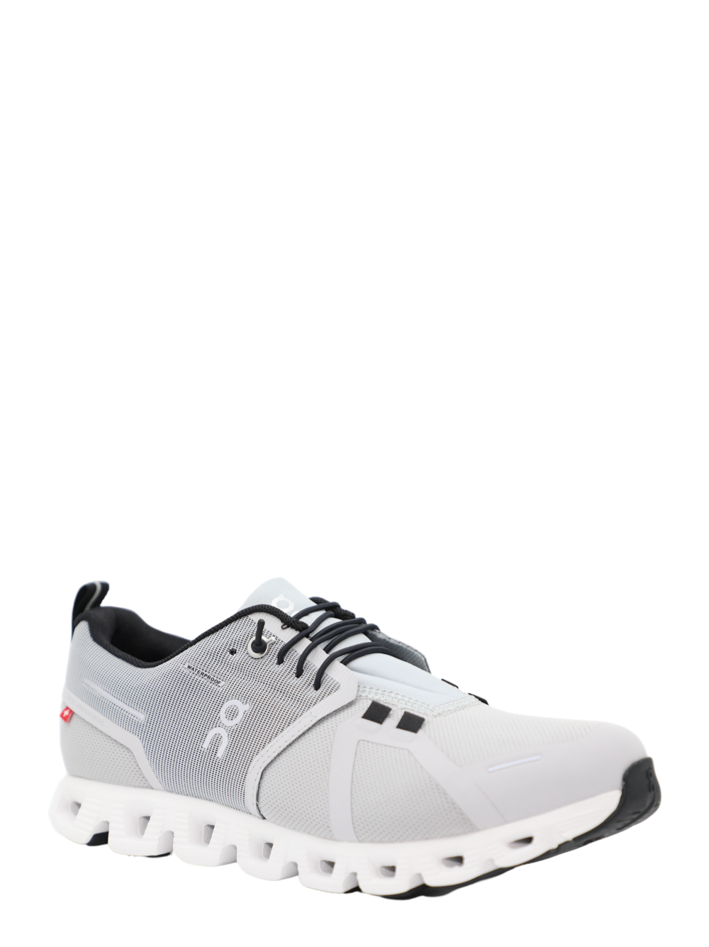 On Running Women's Waterproof Cloud 5 Sneakers in Glacier/White