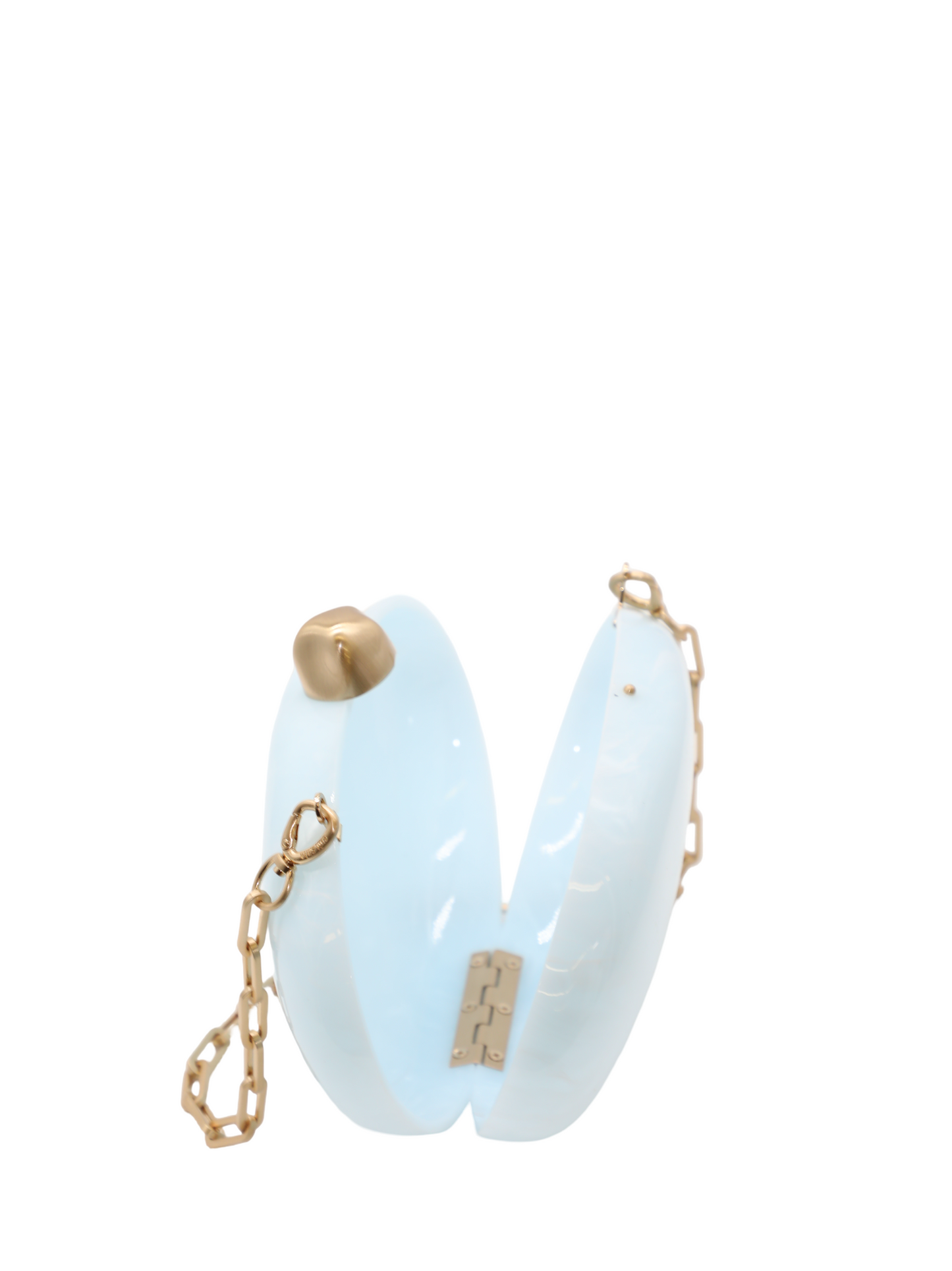 Cult Gaia Eviana Clutch in Light Breeze
