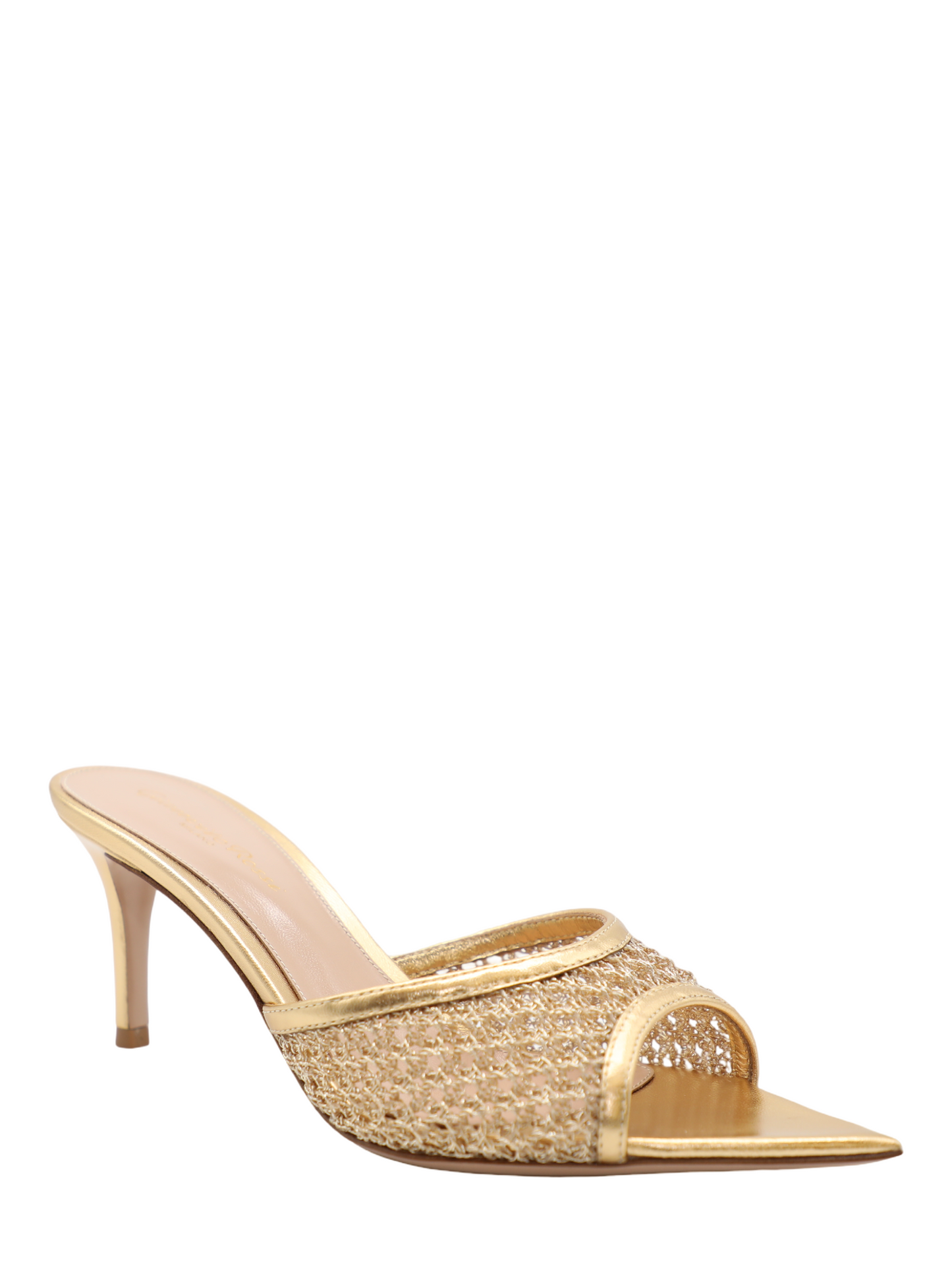Gianvito Rossi Sienna Mule 70 Nappa Silk + Itaca in Mekong