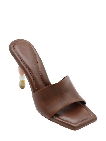 Cult Gaia Mahina Sandal in Saddle