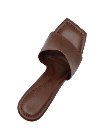 Cult Gaia Mahina Sandal in Saddle