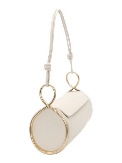 Cult Gaia Dahlia Shoulder Bag in Off White