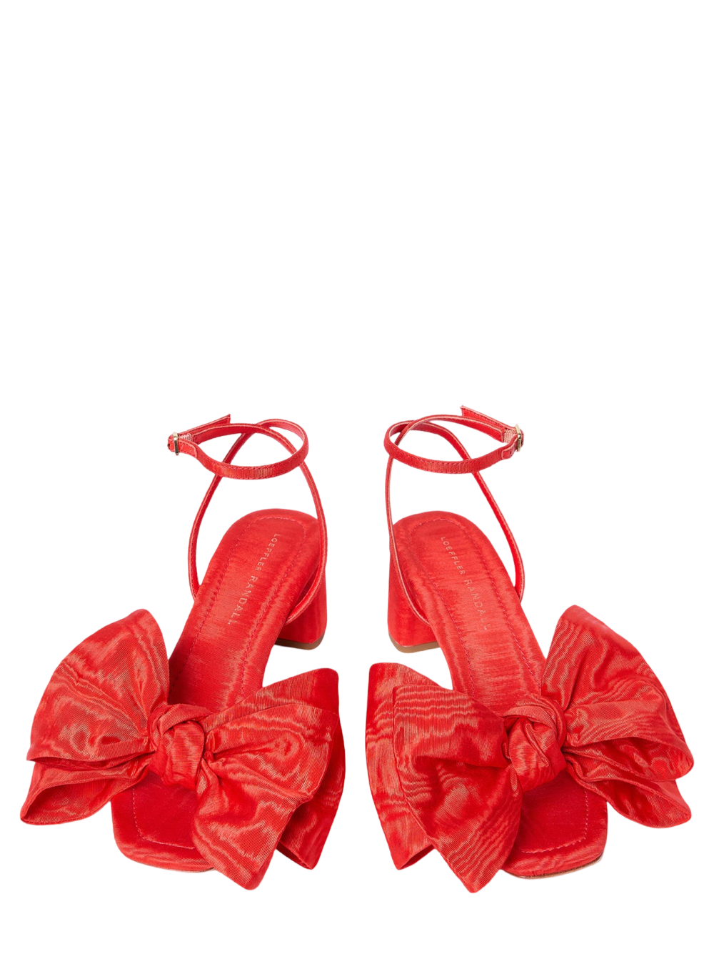 Loeffler Randall Carmen Mid Heel Bow Sandal in Red