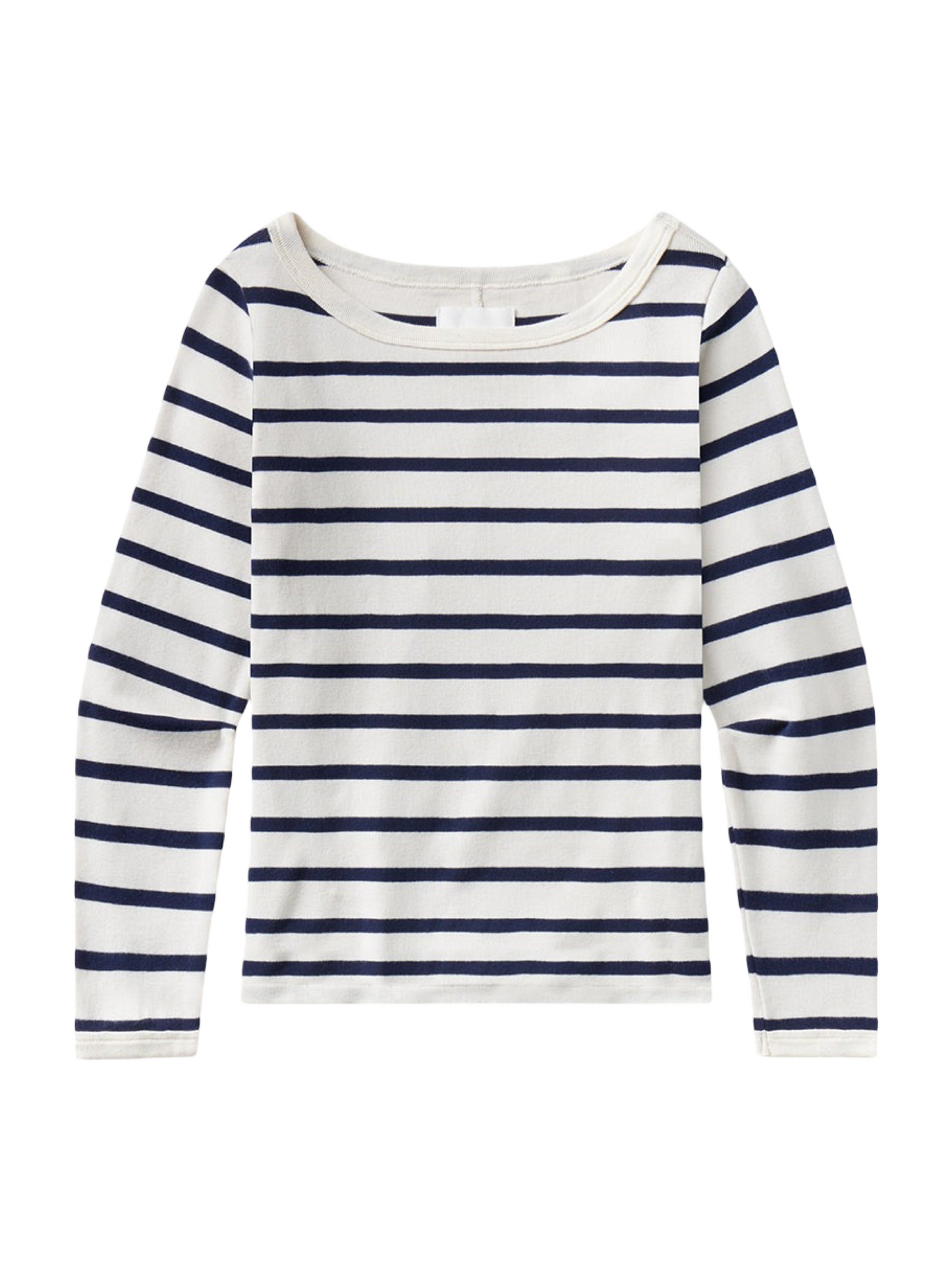 Citizens of Humanity Boat Neck Slim Tee in Azure Stripe