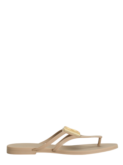 Dolce & Gabbana Rubber Beachwear Slides With Logo (More Colors