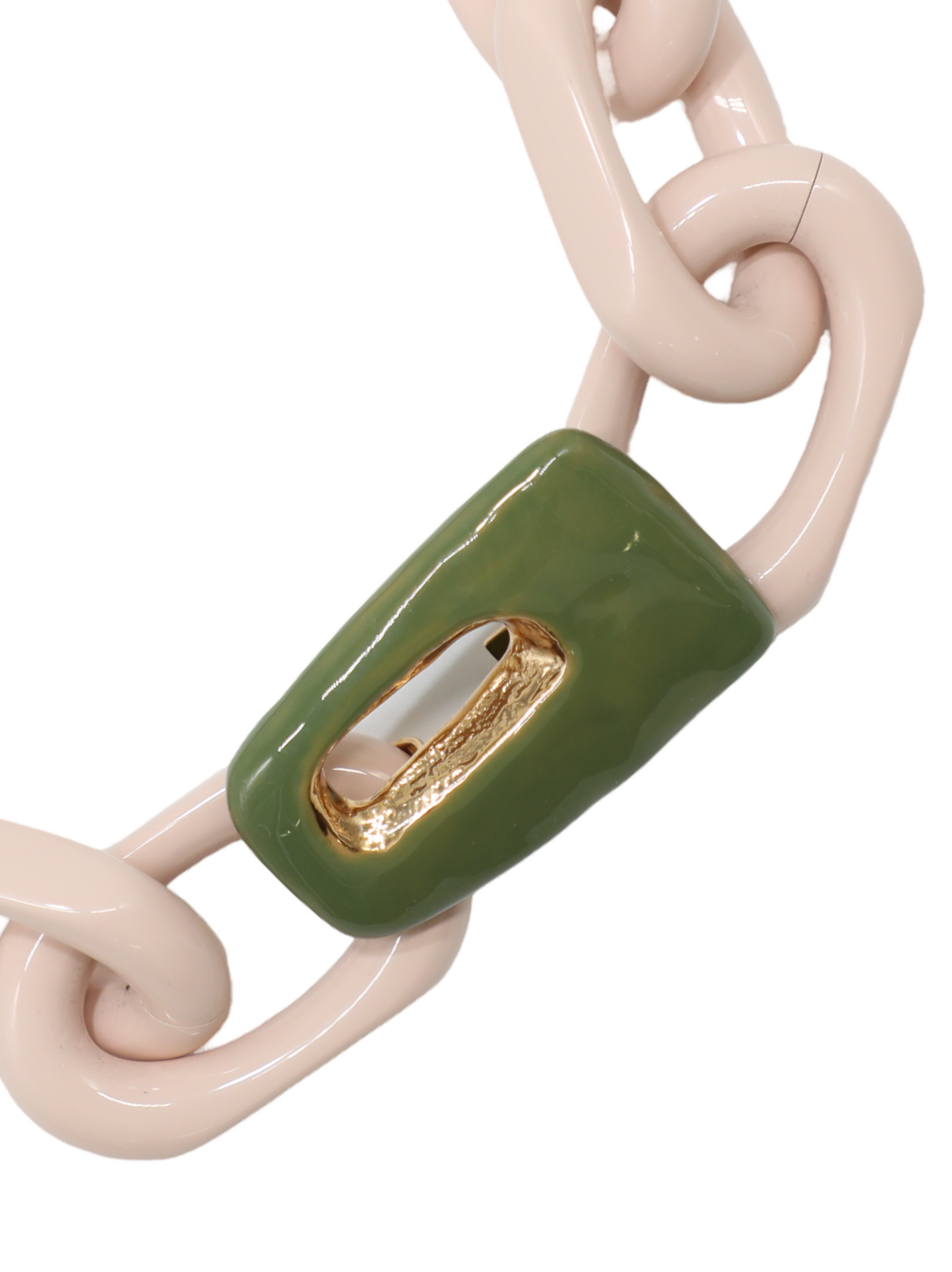 Marni Resin Chain Necklace With Trapeze Pendant