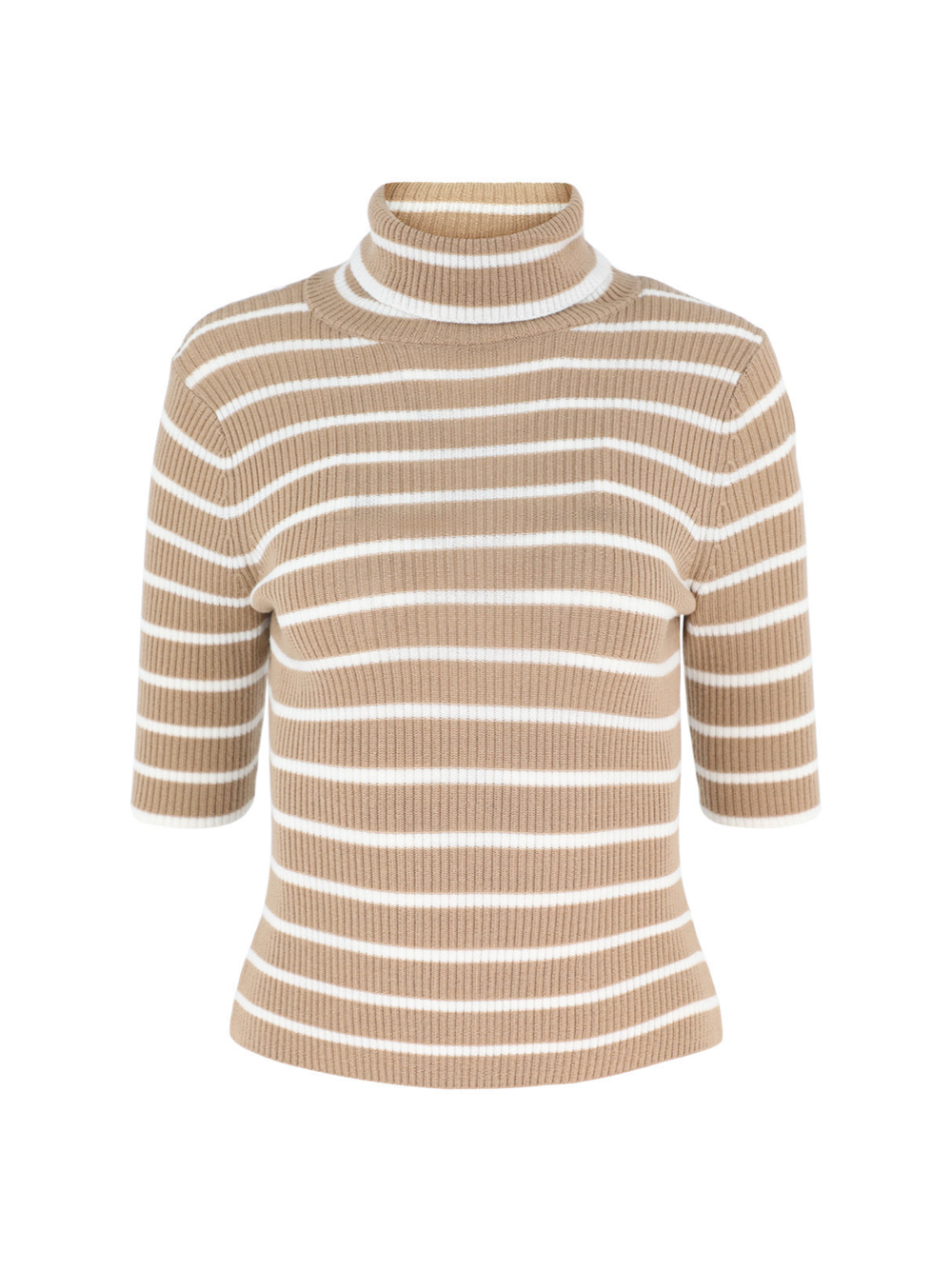 Veronica Beard Katrina Sweater in Khaki/Ivory