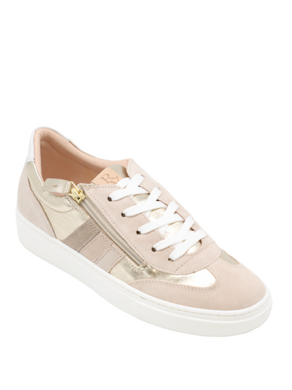 Ron White Ovella Side Zip Sneaker in Platino