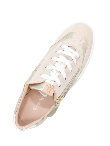 Ron White Ovella Side Zip Sneaker in Platino