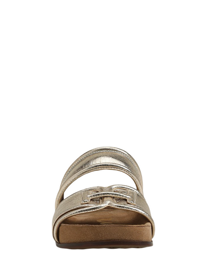 Sam Edelman Rowen Slide Sandal in Gold Leaf