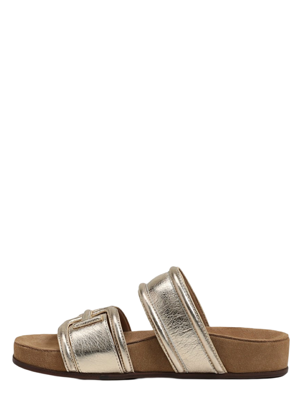 Sam Edelman Rowen Slide Sandal in Gold Leaf