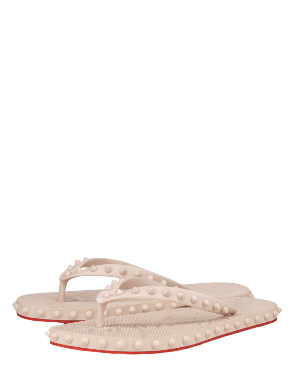 Christian Louboutin Super Loubi Flip Donna Flat Sandal in Leche | In-Store Only