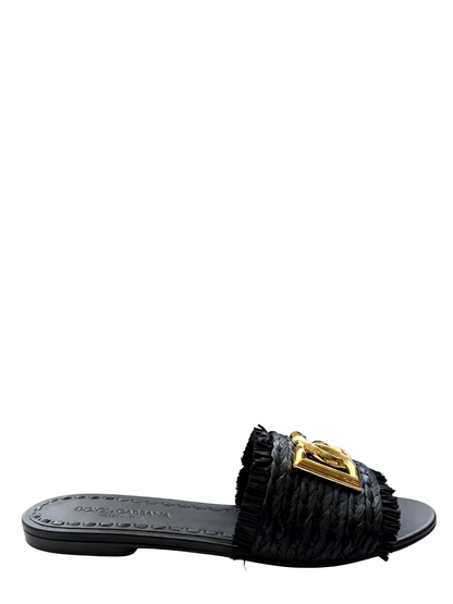 Dolce & Gabbana Rafia Braided Slipper (More Colors)