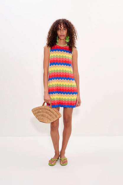 Simon Miller Moji Wave Mini Dress in Tropical Wave