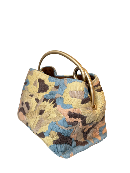Cult Gaia Lalli Top Handle in Sunflower Multi