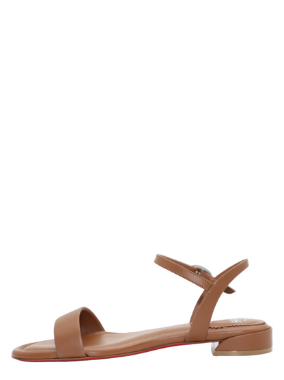 Christian Louboutin Sweet Jane Sandal Flat in Cuoio | In-Store Only