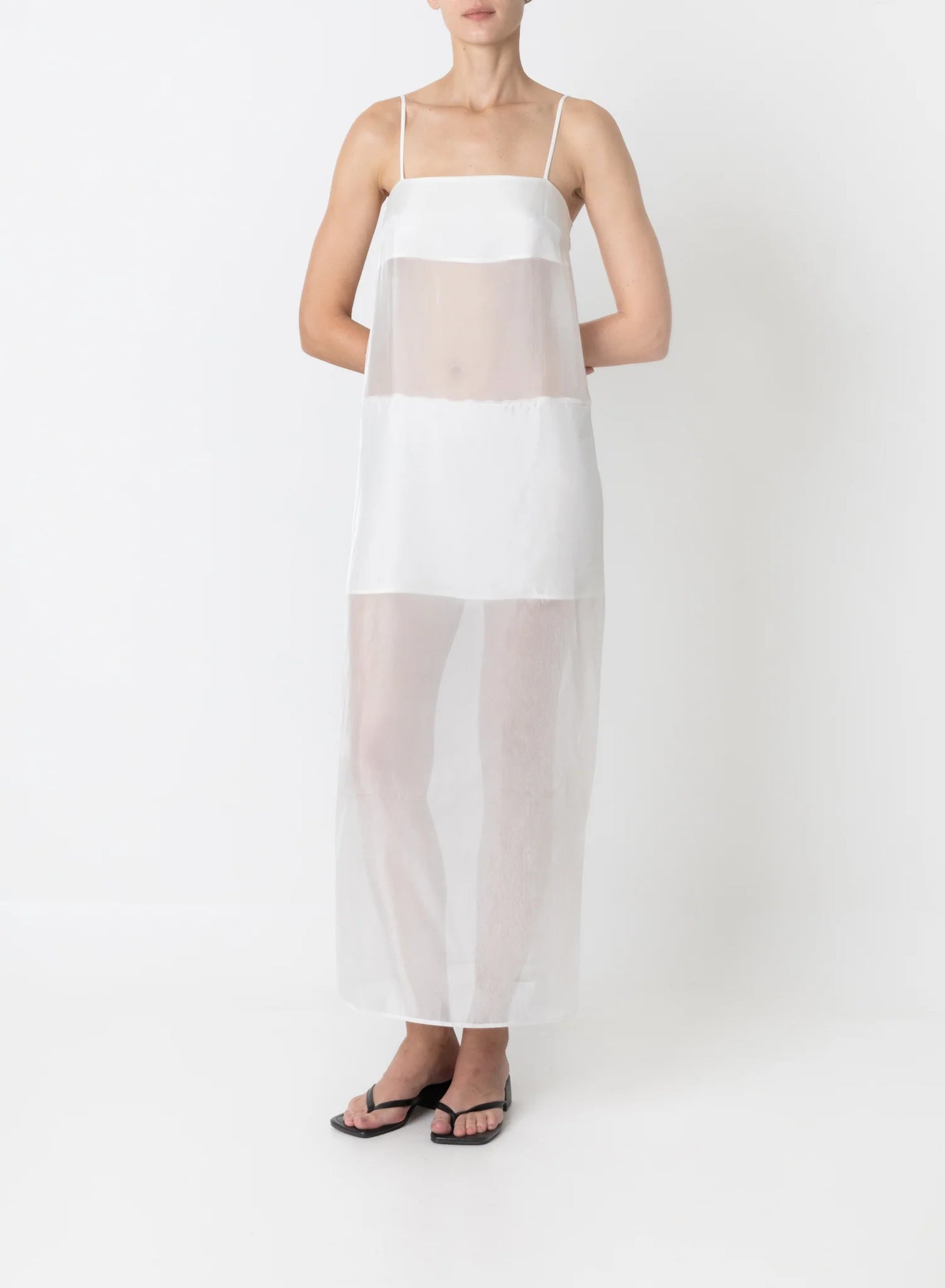 Sans Faff Cove Silk Maxi in White