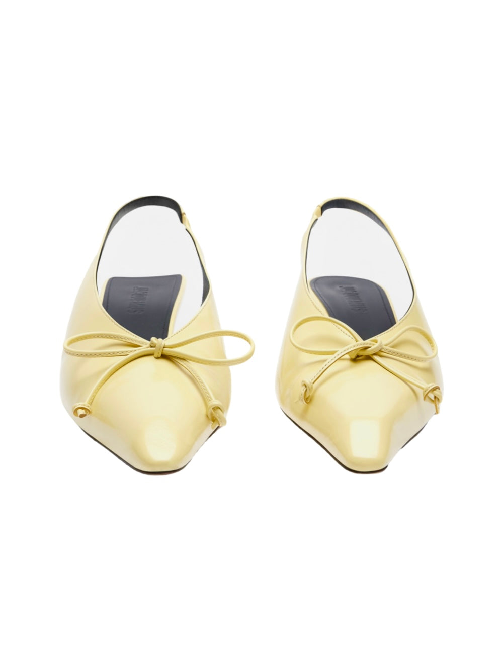 Jacquemus Les Slingbacks Cubisto Basses in Pale Yellow 205