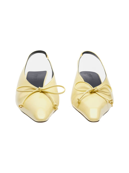 Jacquemus Les Slingbacks Cubisto Basses in Pale Yellow 205