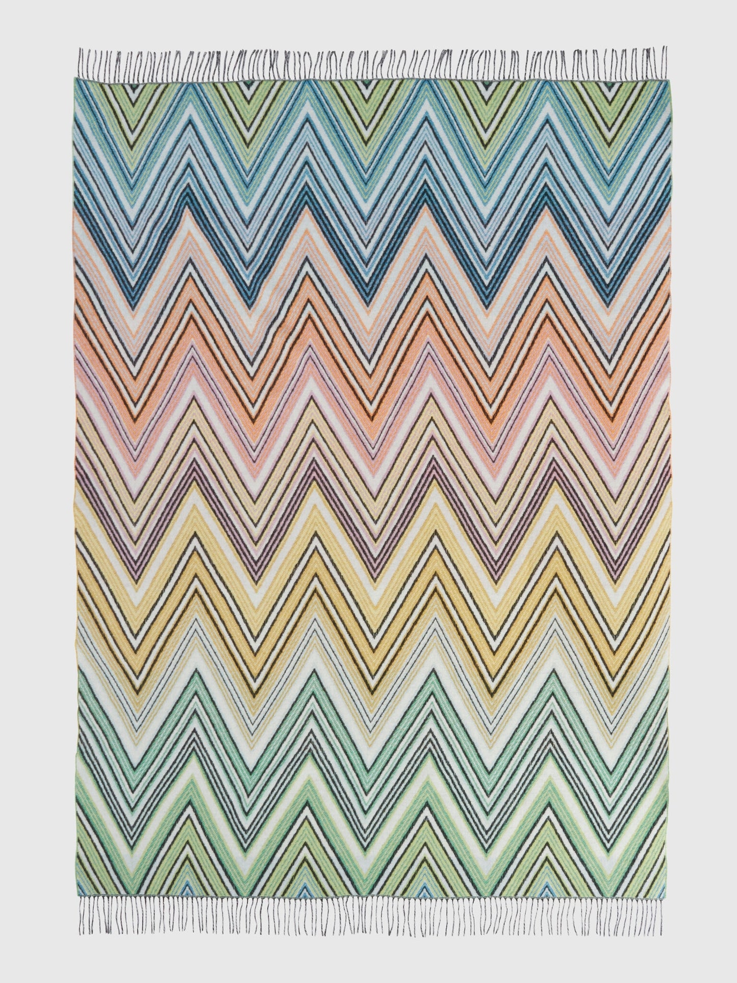 Missoni Plume Plaid Blanket in Green