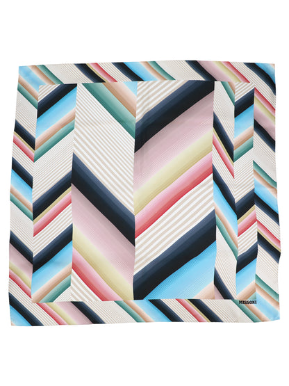 Missoni Mixed Zigzag Silk Foulard in Multi