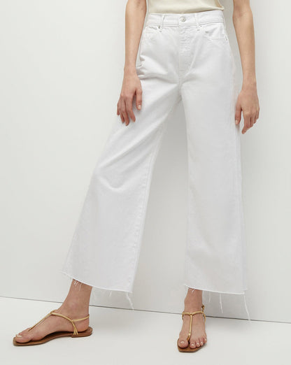 Veronica Beard Taylor Crop in White