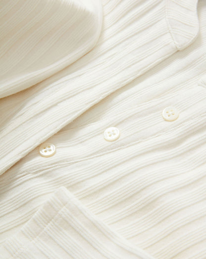 Veronica Beard Jocelyn Henley Top in Ivory