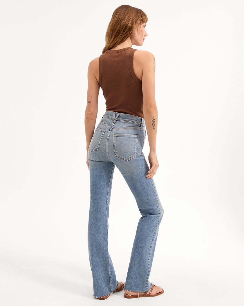 Veronica Beard Cropped Jordyn Tank in Light Chicory