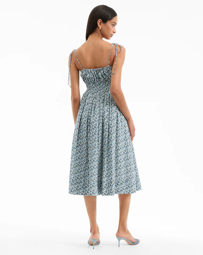 Veronica Beard Millie Dress in Lake Mist